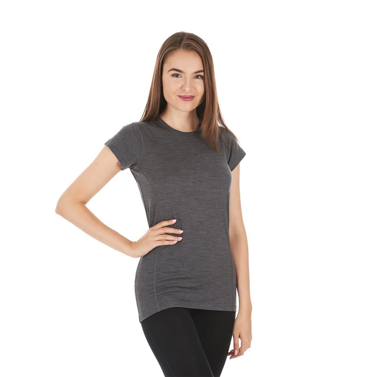 Lightweight Women's T-Shirt Crew Top - 100% Merino Wool