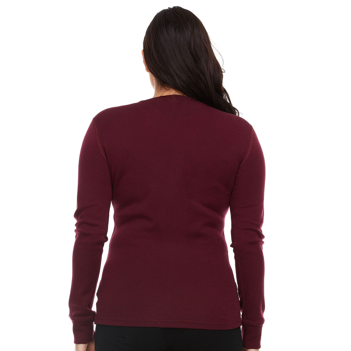 Women's Midweight Merino Wool Henley | 100% Merino Wool