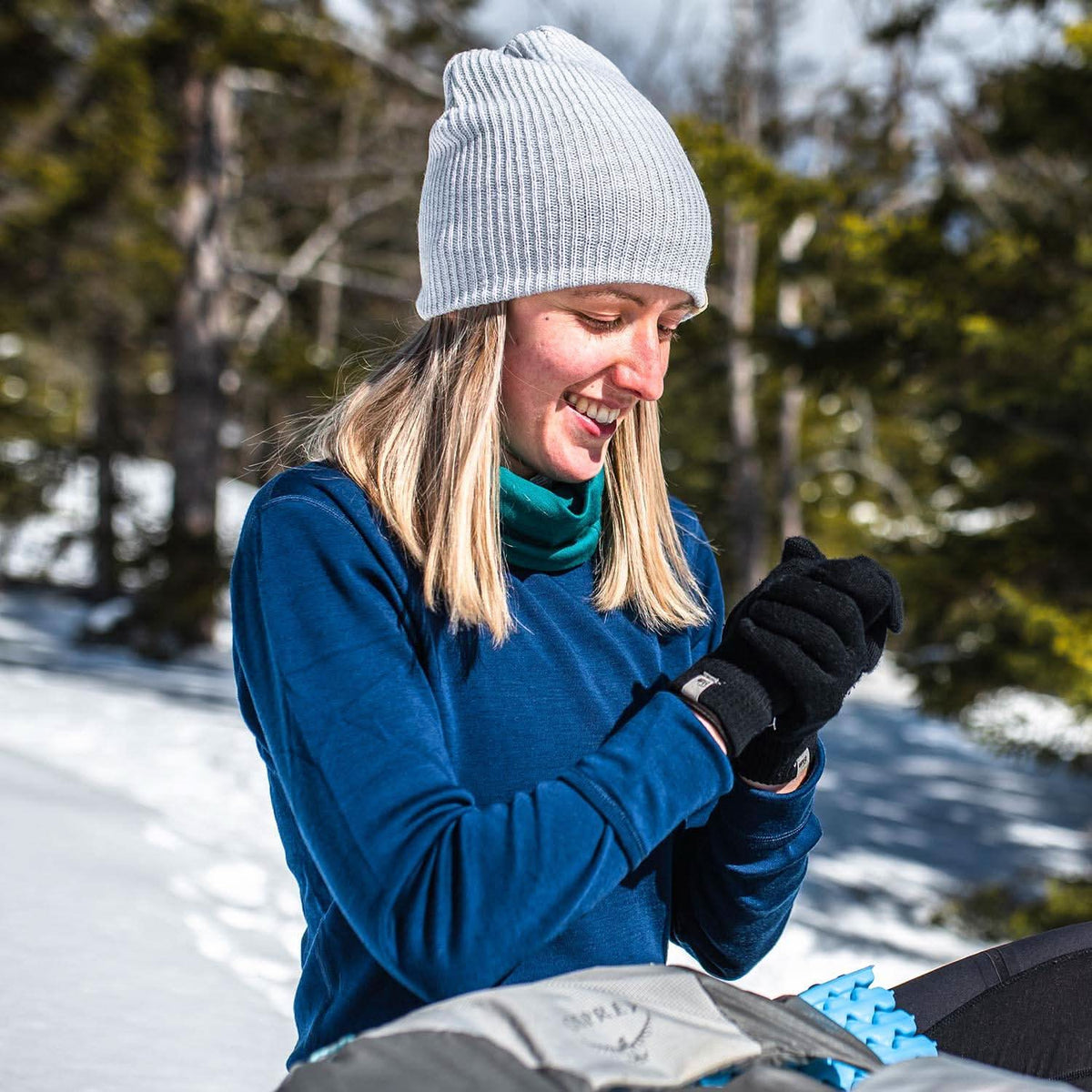 Midweight Knit Wool Beanie - 100% Merino Wool