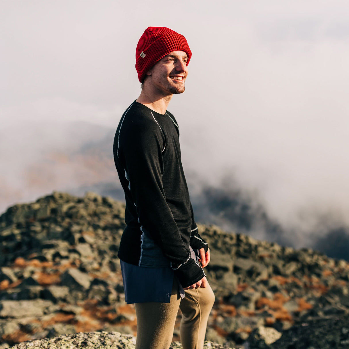 Midweight Knit Wool Beanie - 100% Merino Wool