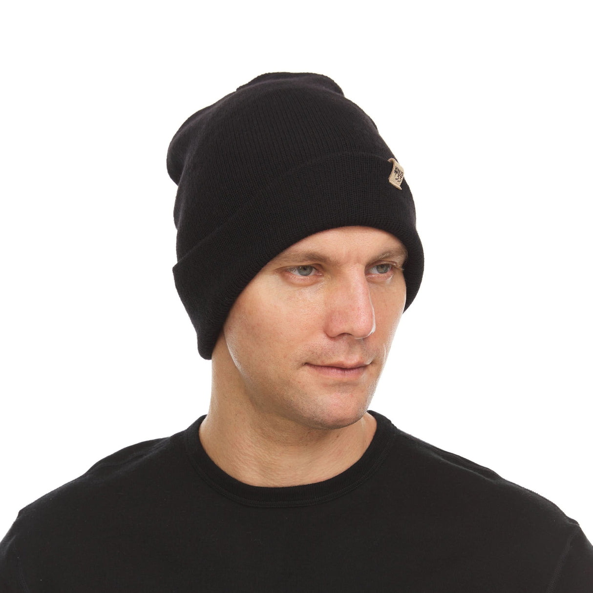 Midweight Merino Wool Knit Cuff Beanie | 100% Merino Wool
