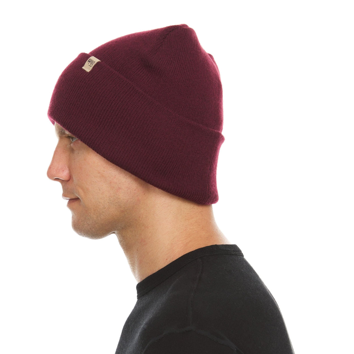 Midweight Merino Wool Knit Cuff Beanie | 100% Merino Wool