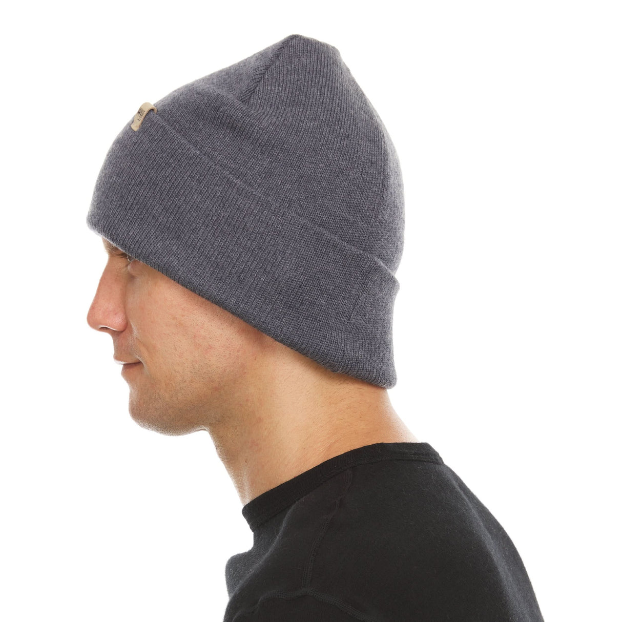 Midweight Merino Wool Knit Cuff Beanie | 100% Merino Wool