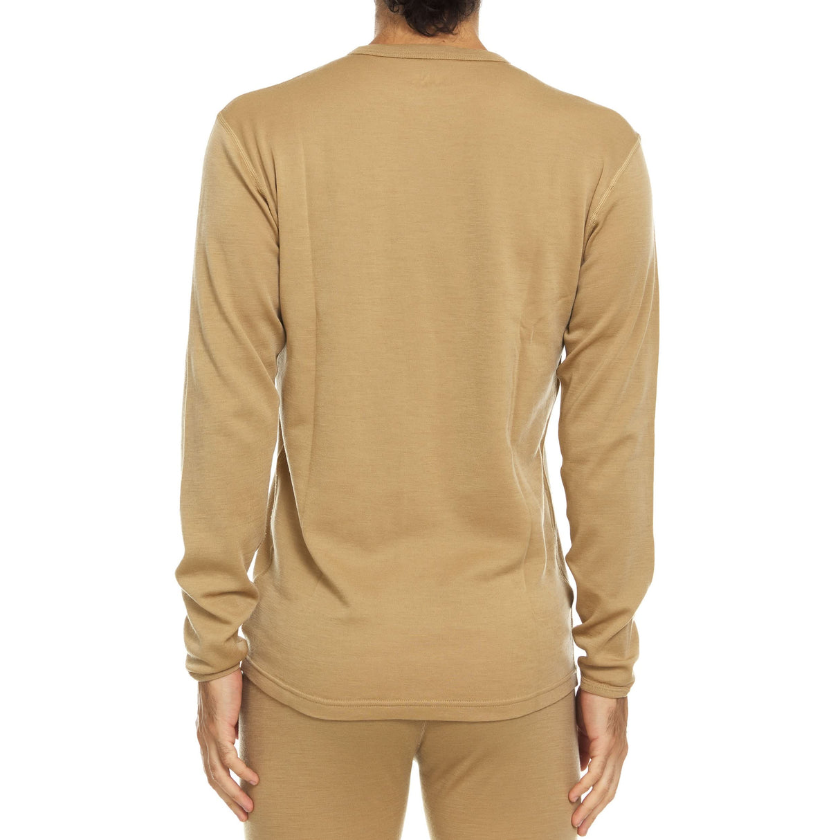 Men's Wool Thermal Top Midweight Base Layer - 100% Merino Wool