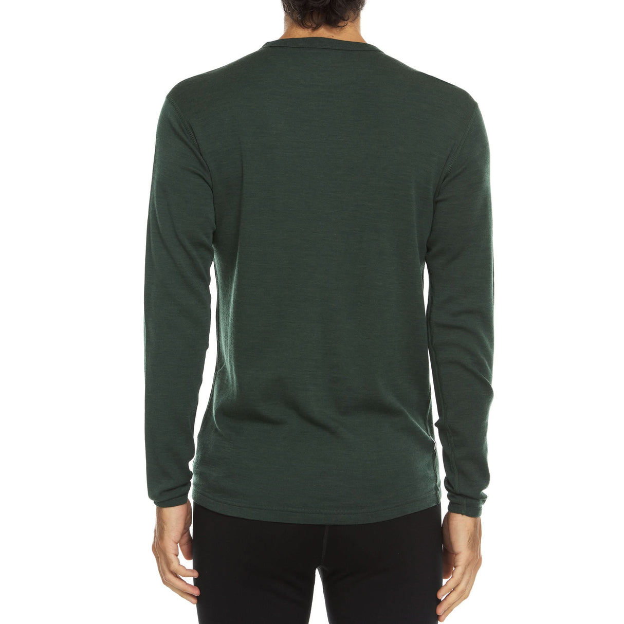 Men's Wool Thermal Top Midweight Base Layer - 100% Merino Wool