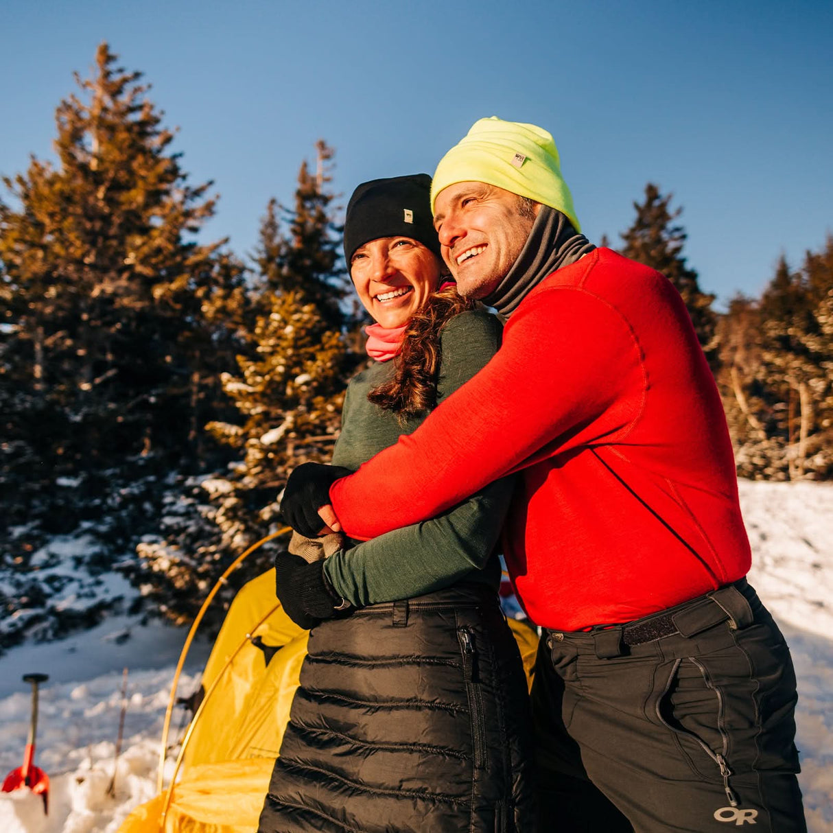 Men's Wool Thermal Top Midweight Base Layer - 100% Merino Wool