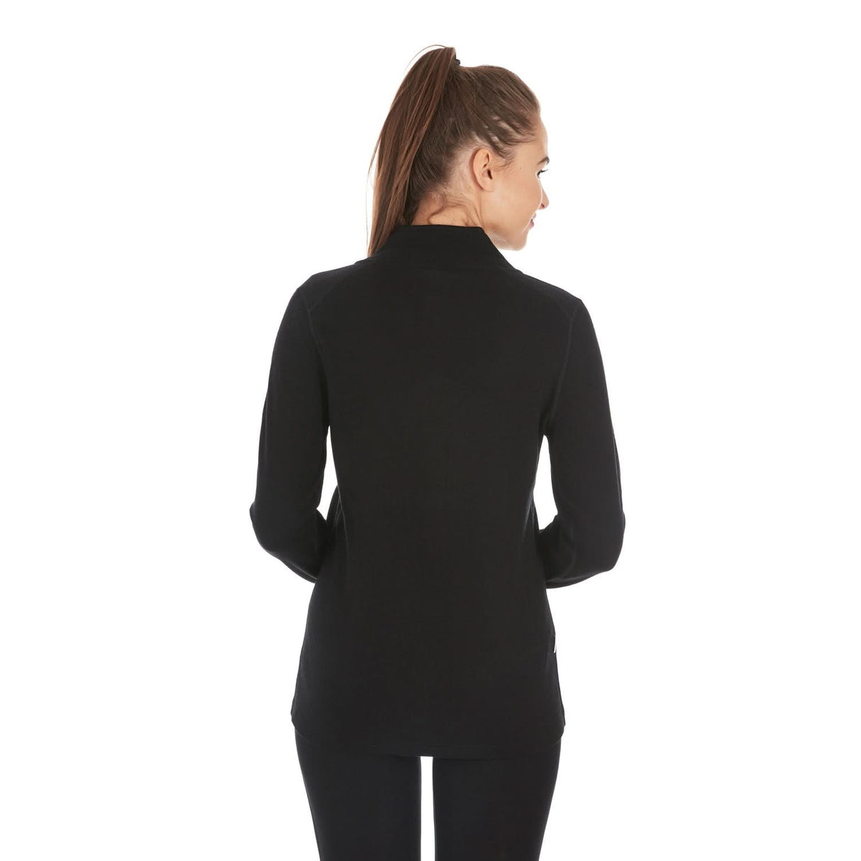 Women's Heavyweight Wool Full-Zip Sweater Top - 100% Merino Wool