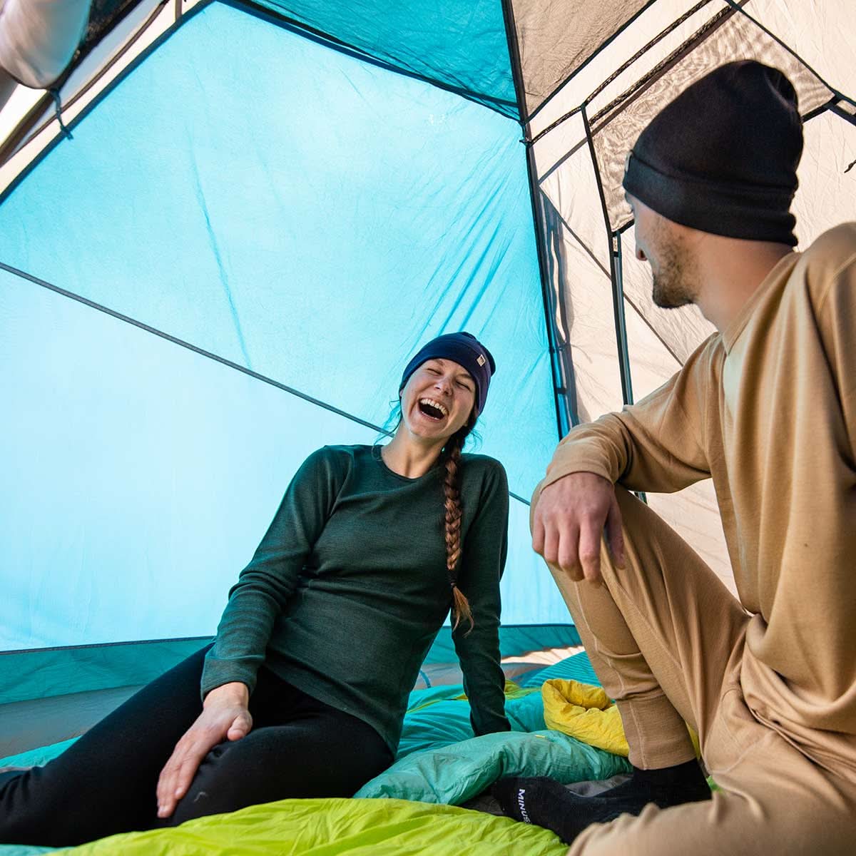 Midweight Women's Wool Crew Top - 100% Merino Wool