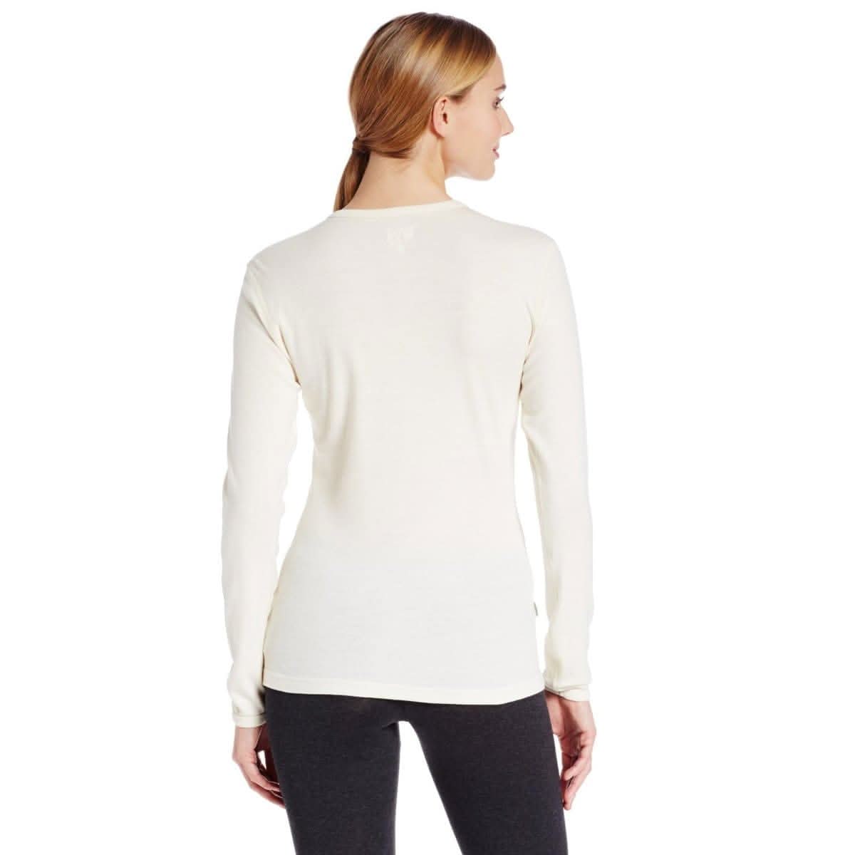 Midweight Women's Wool Crew Top - 100% Merino Wool