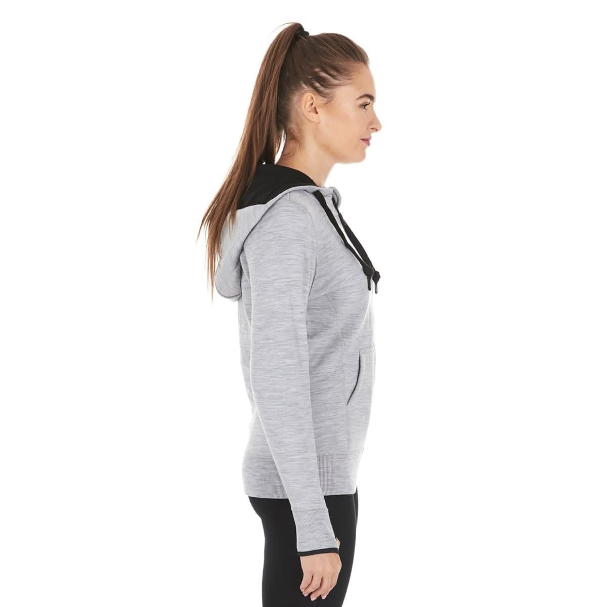 Women's Brushed Merino Wool Full-Zip Hoodie - Heavyweight