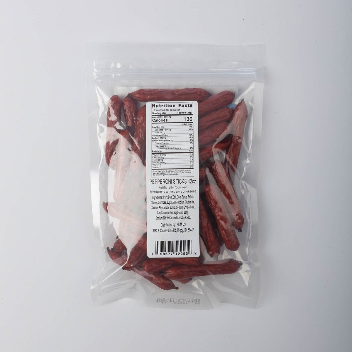 Klim Aggressive Meat Snack - Pepperoni Mini Sticks