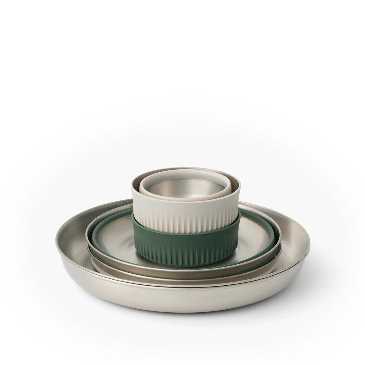 Sea to Summit | Detour Stainless Steel Collapsible Dinnerware Set - (6 Piece)