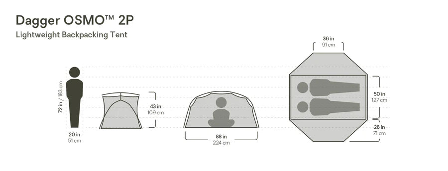 NEMO | Dagger OSMO™ 2P Lightweight Backpacking Tent