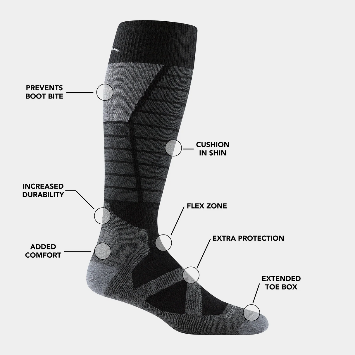 Darn Tough | Men's Function X Over-the-Calf Midweight Ski & Snowboard Socks