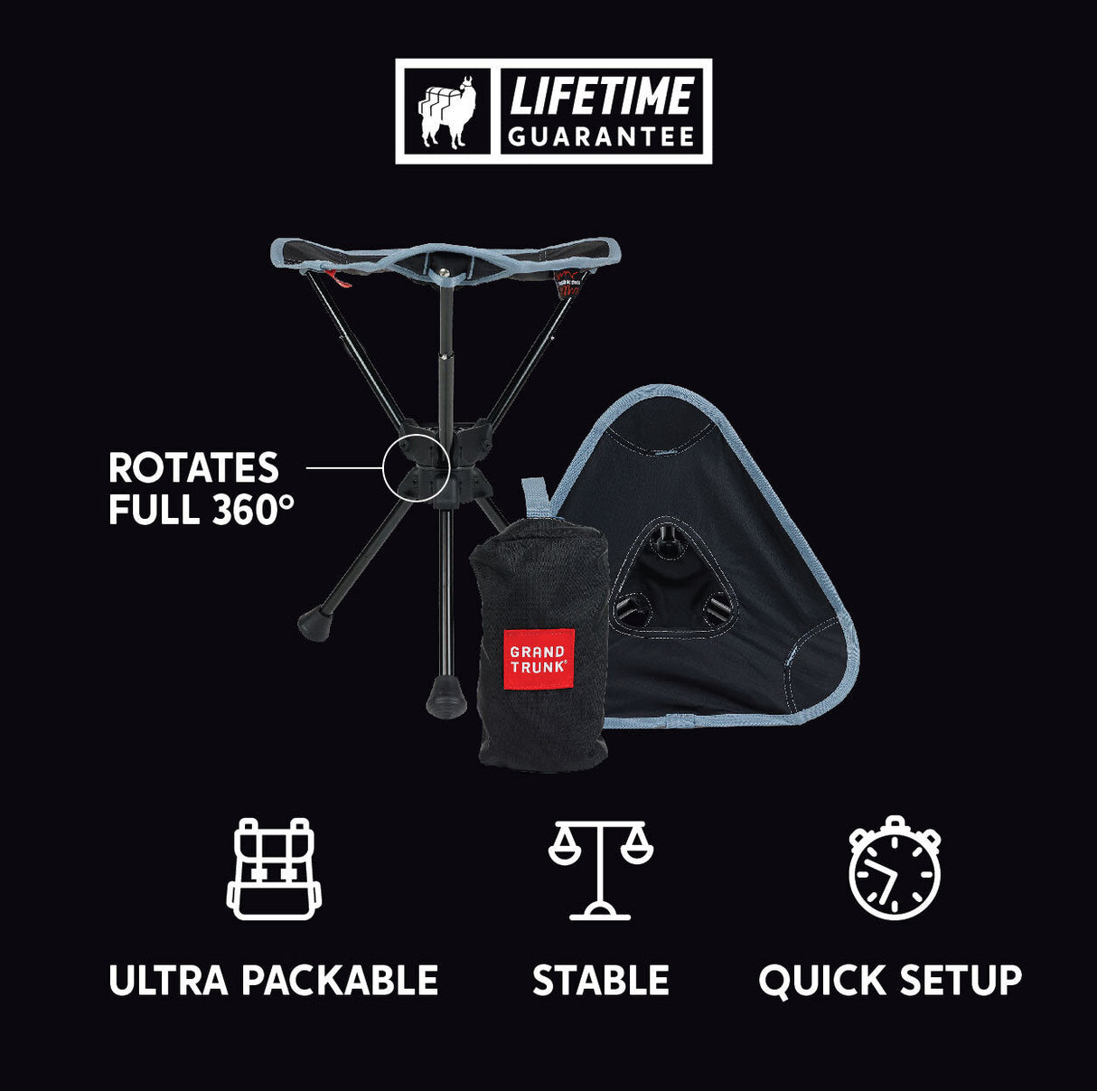 Compass 360° UC Swivel Stool - Ultra Compact