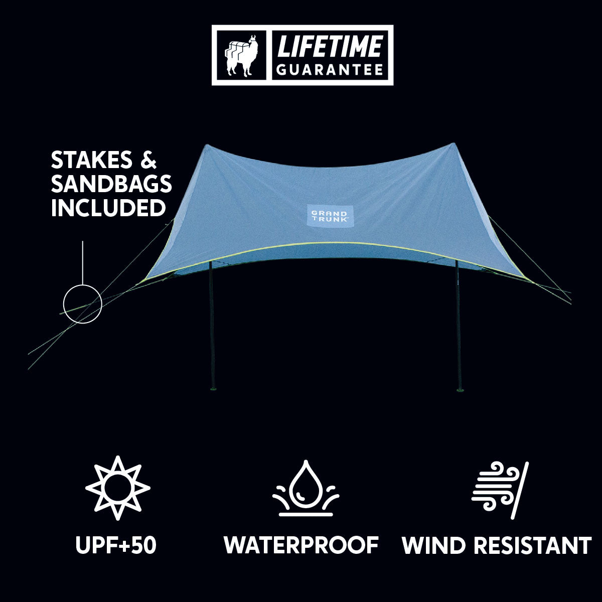 ShadeCaster 4 Person Sunshade - Moto Camp Nerd - motorcycle camping