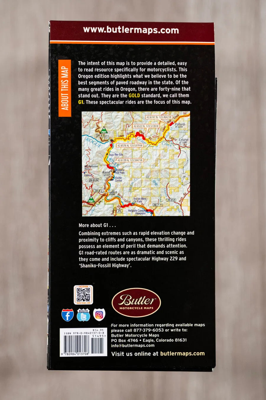 Butler Maps | Oregon G1 Map 3rd Edition