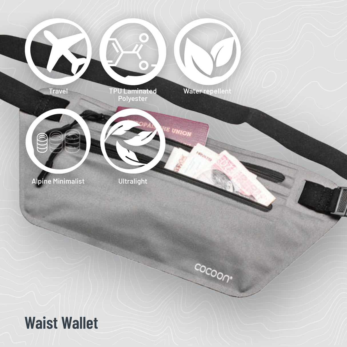 RFID Secret Waist Wallet