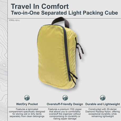 Two-In-One Separated Packing Cube Light