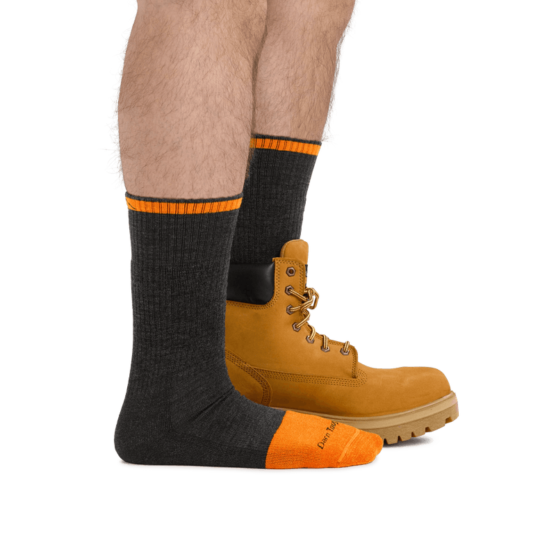 Darn Tough | Men's Steely Boot Midweight Work Sock - Moto Camp Nerd - motorcycle camping