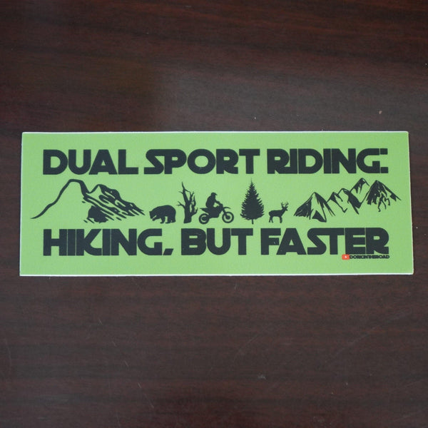 Dork in the Road Dual Sport Riding Sticker - Moto Camp Nerd - motorcycle camping