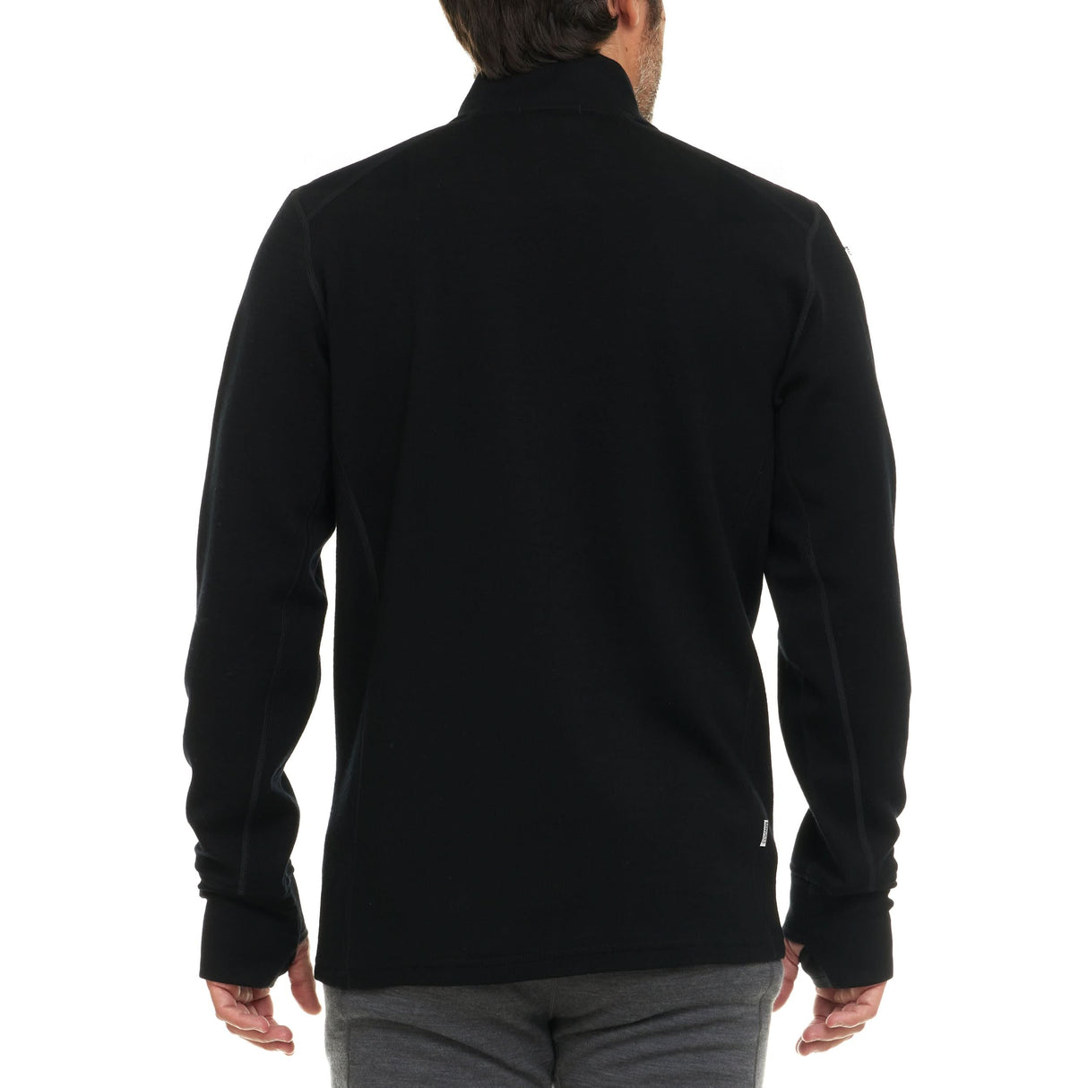 Heavyweight Men's Wool Full Zip Sweater - 100% Merino Wool