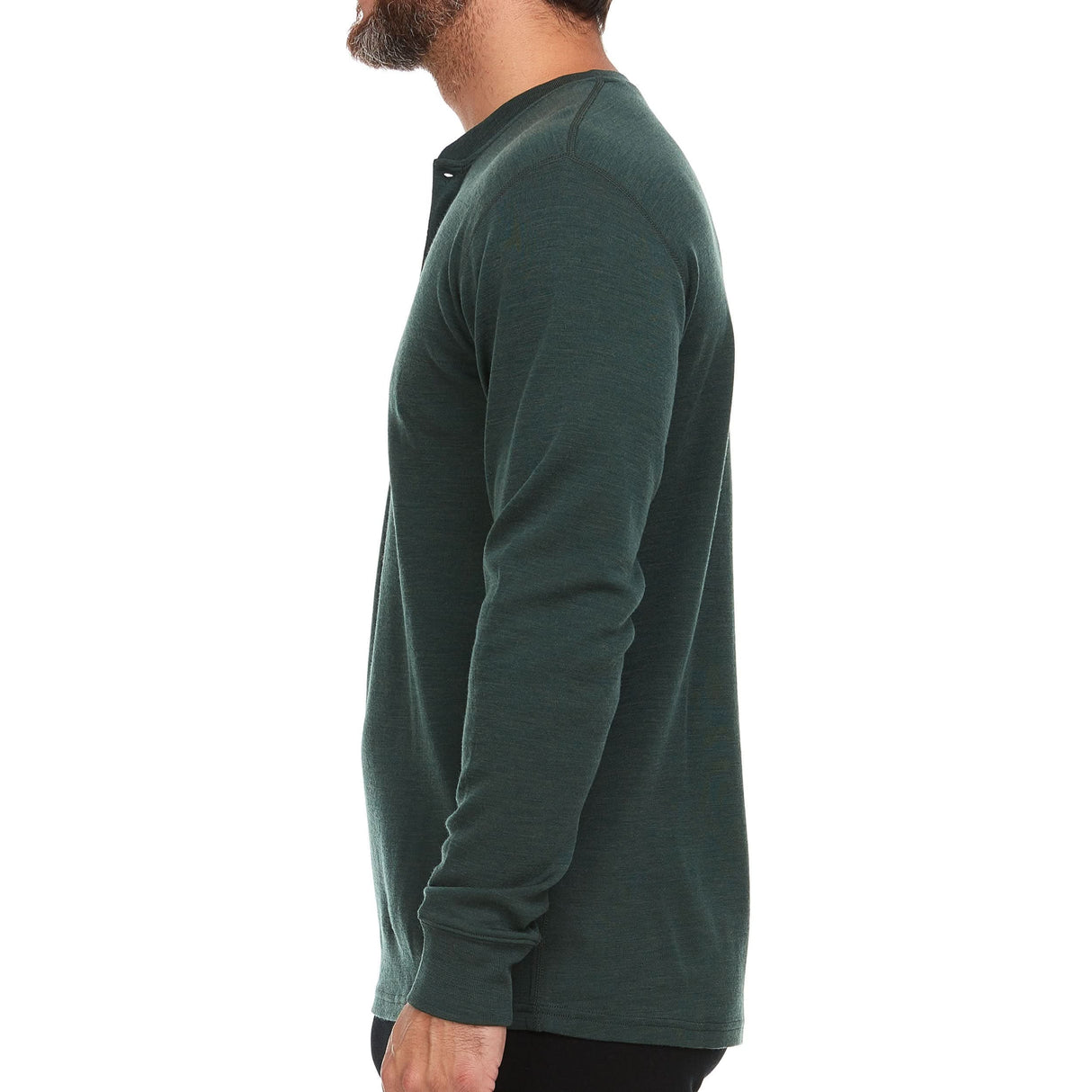 Men's Midweight Merino Wool Henley | 100% Merino Wool