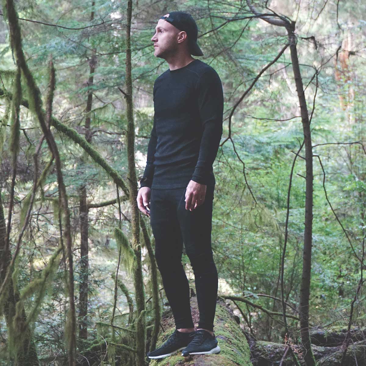 Midweight Men's Wool Flyless Running Pants- Woolverino