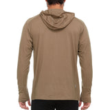 Men's Wool 1/4 Zip Merino Sun Hoodie - Microweight