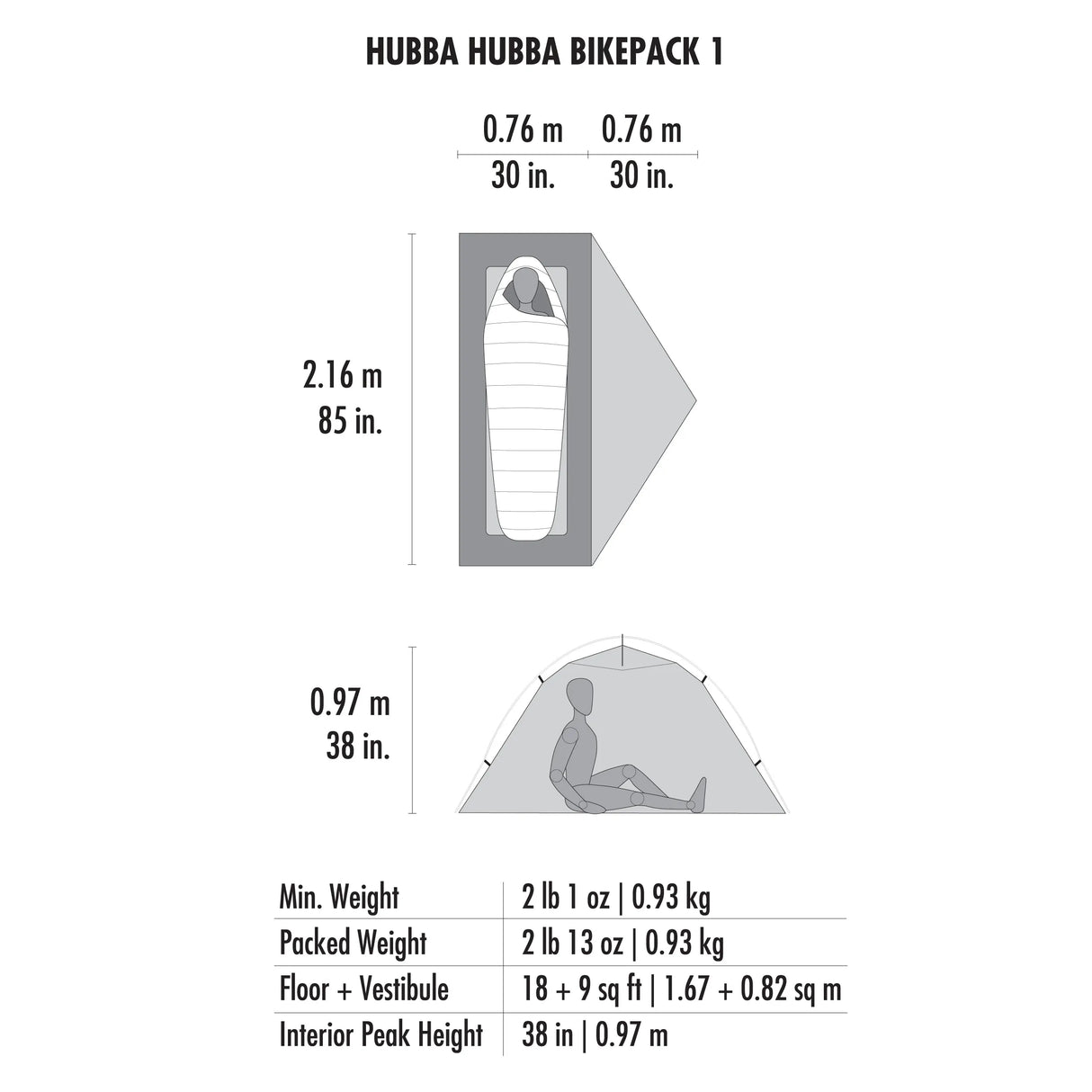 MSR | Hubba Hubba Bikepack 1-Person Tent