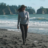 Women's 1/4 Zip Merino Sun Hoodie - Microweight