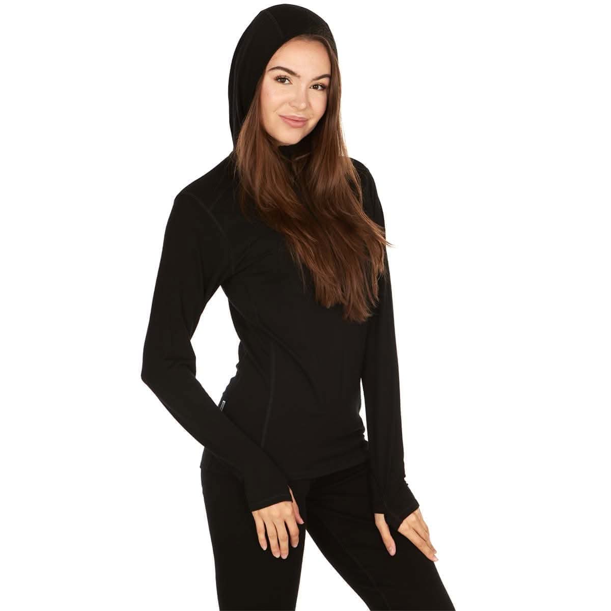 Women's 1/4 Zip Merino Sun Hoodie - Microweight