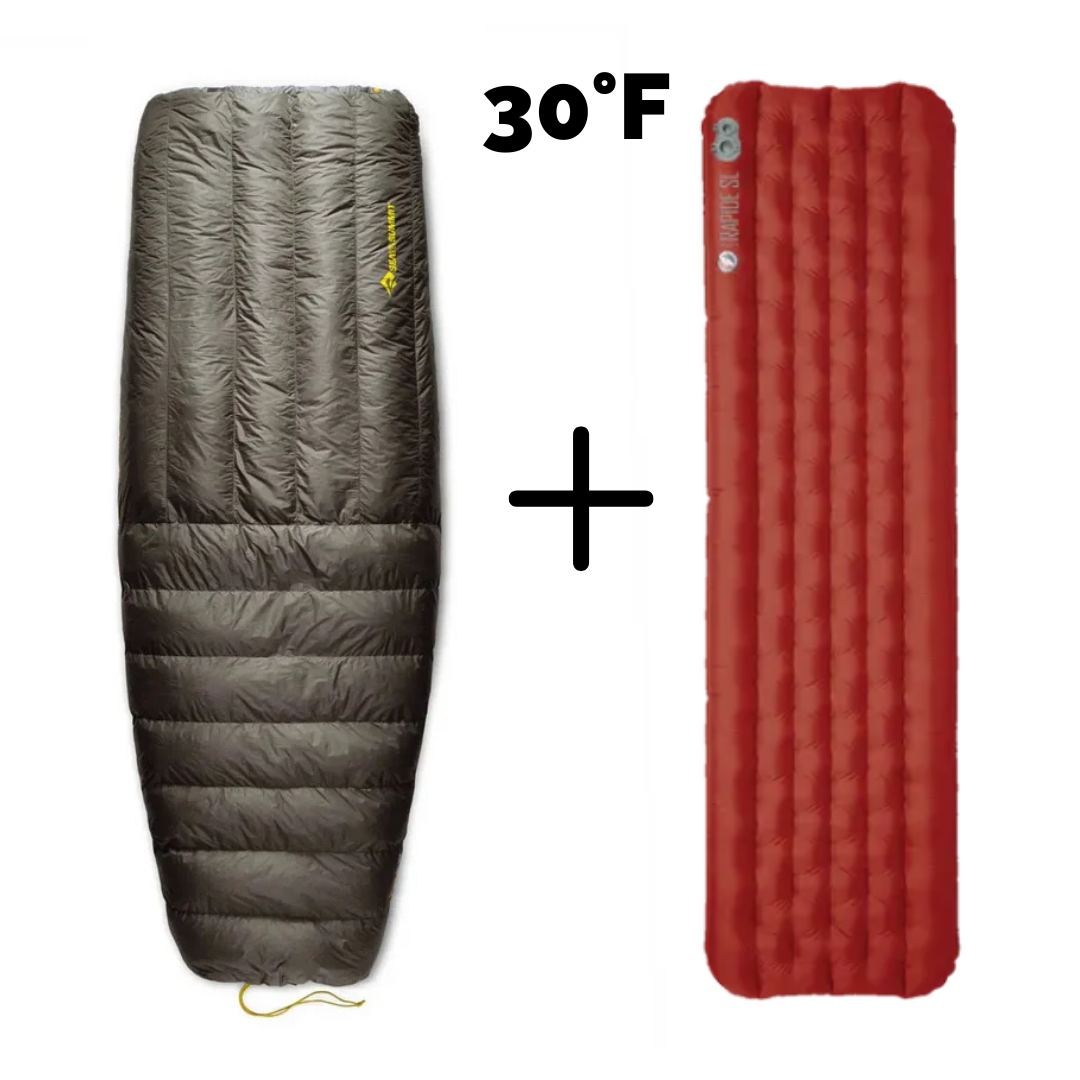 Ember Quilt + Rapide SL Pad Lightweight Combo 30°F