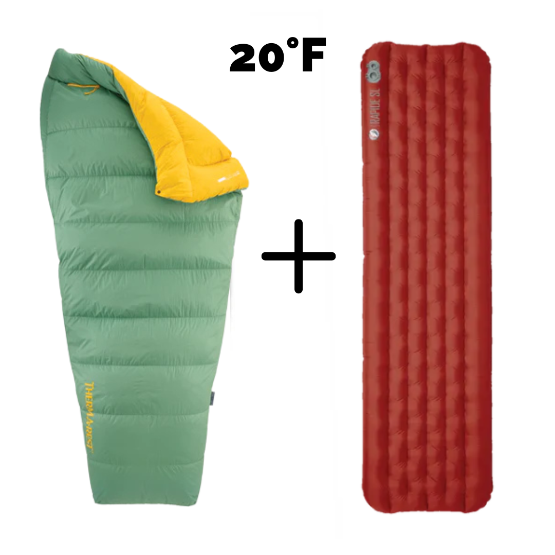 Corus Quilt + Rapide Pad Light Comfort 20°F