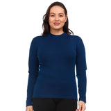 Women's Midweight Merino Wool Mock Neck | 100% Merino Wool