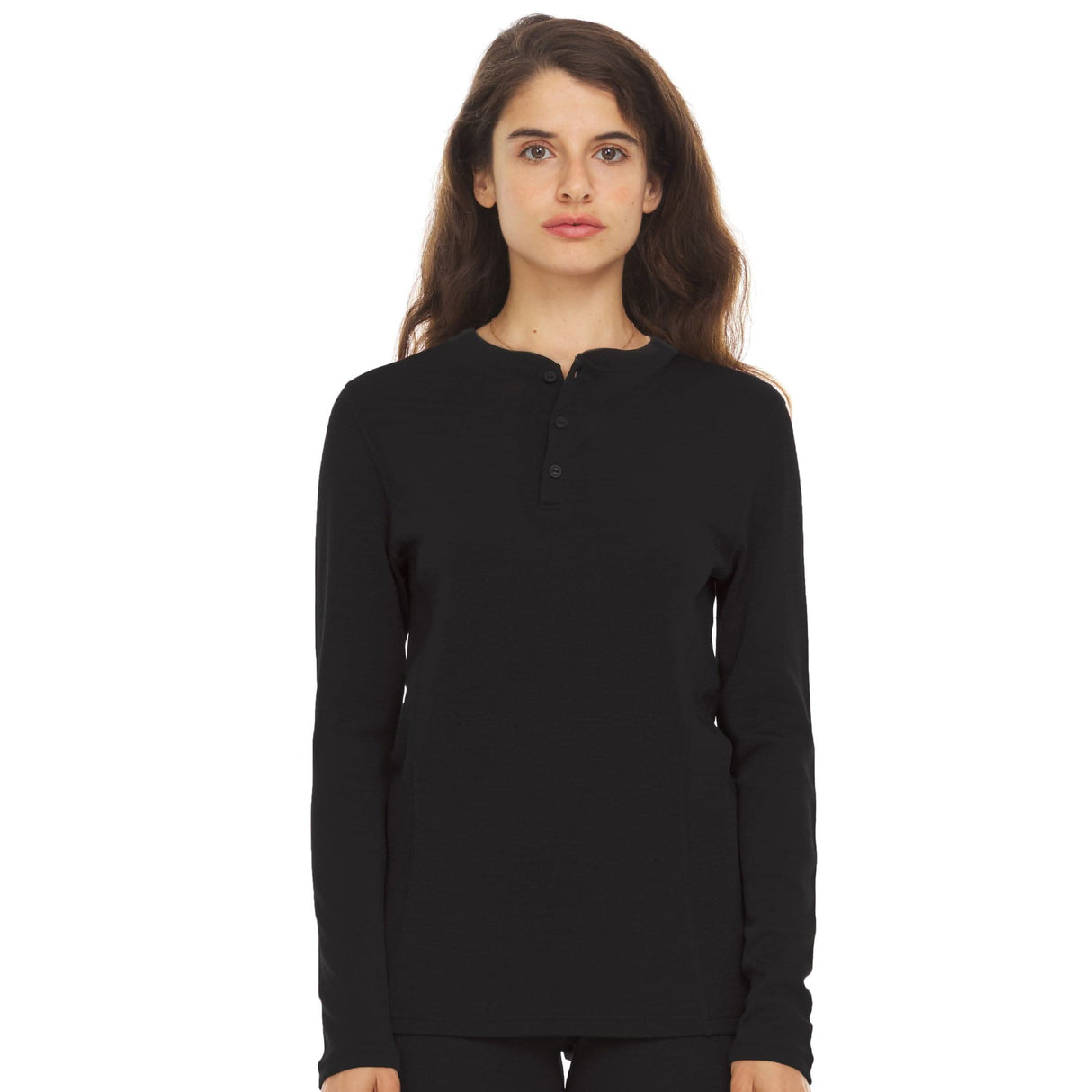 Women's Midweight Merino Wool Henley | 100% Merino Wool