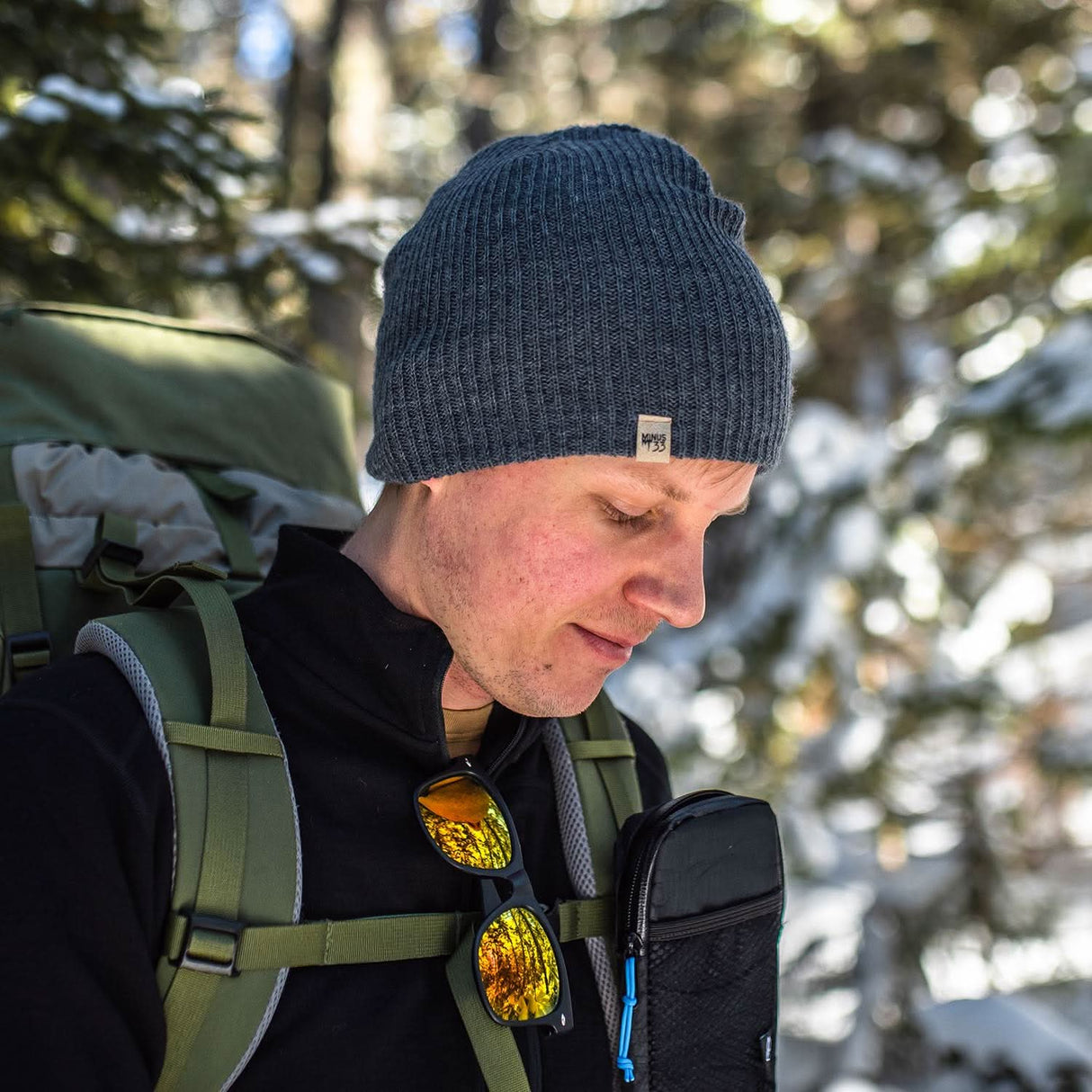 Midweight Knit Wool Beanie - 100% Merino Wool