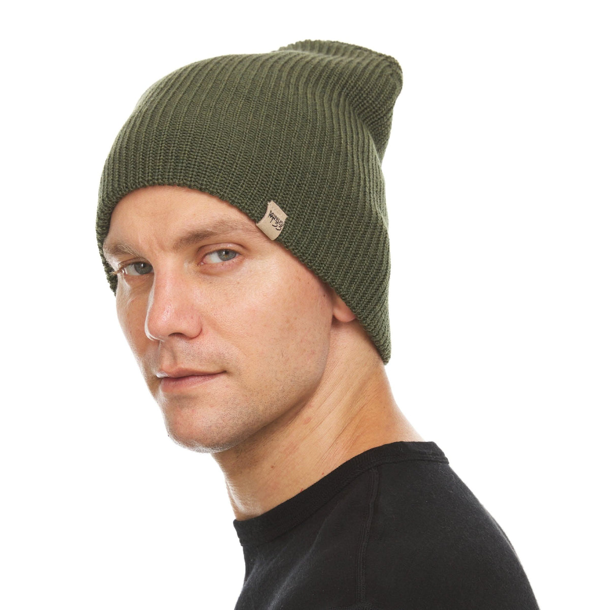 Midweight Knit Wool Beanie - 100% Merino Wool