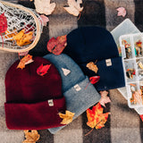 Midweight Merino Wool Knit Cuff Beanie | 100% Merino Wool