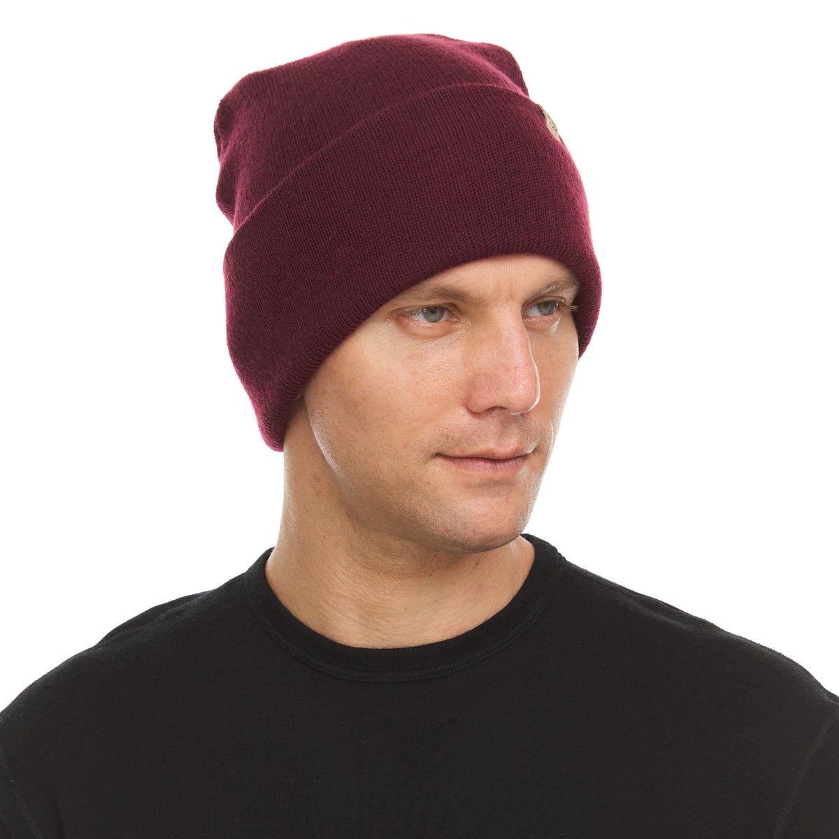 Midweight Merino Wool Knit Cuff Beanie | 100% Merino Wool