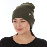 Midweight Merino Wool Knit Cuff Beanie | 100% Merino Wool
