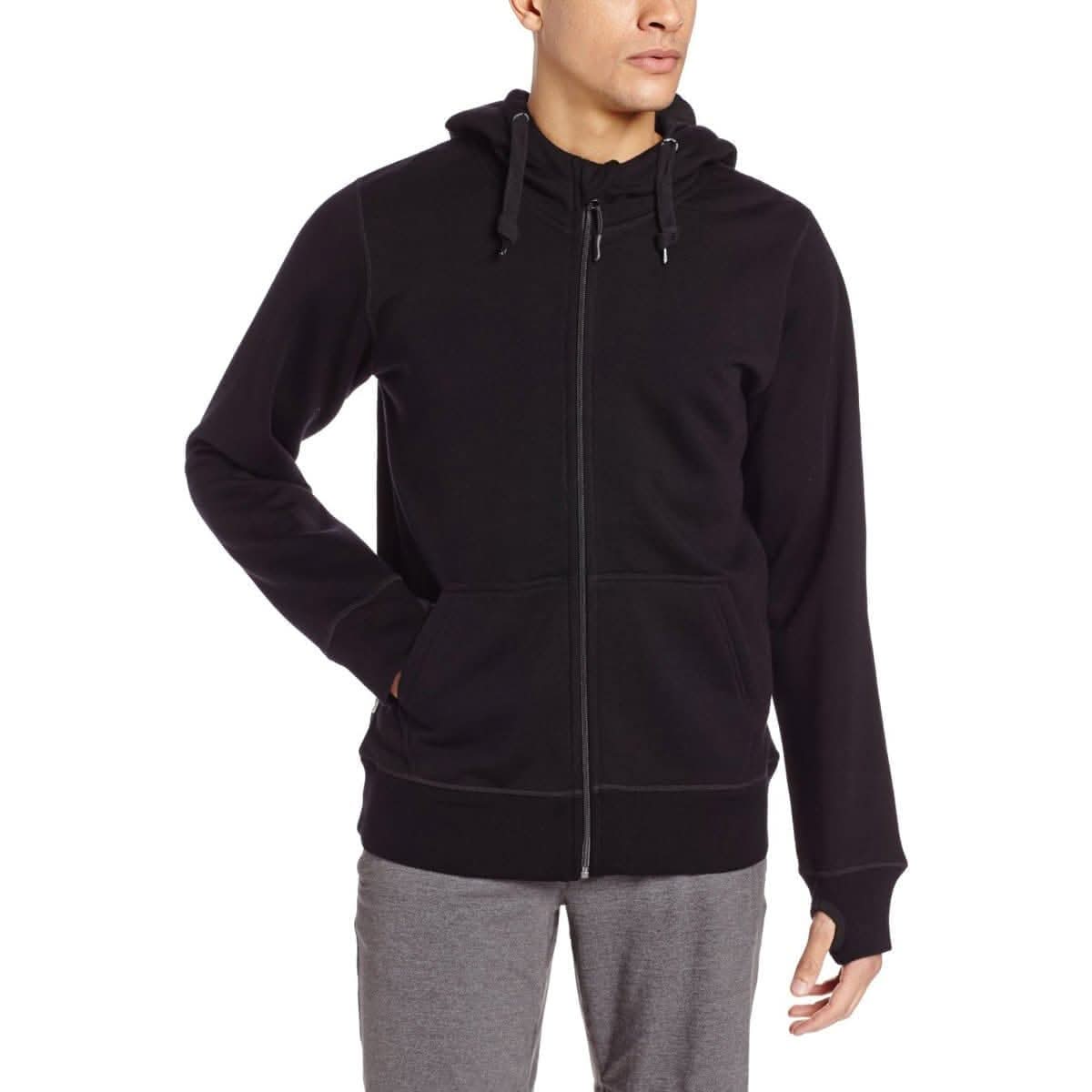 Men's Brushed Merino Wool Full-Zip Hoodie - Heavyweight