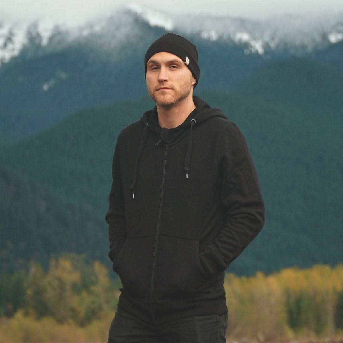 Men's Brushed Merino Wool Full-Zip Hoodie - Heavyweight