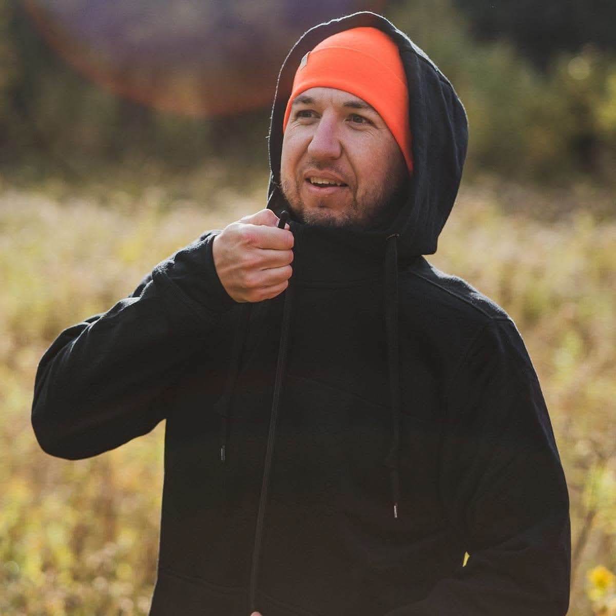 Men's Brushed Merino Wool Full-Zip Hoodie - Heavyweight