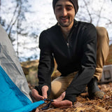 Heavyweight Men's Wool Full Zip Sweater - 100% Merino Wool