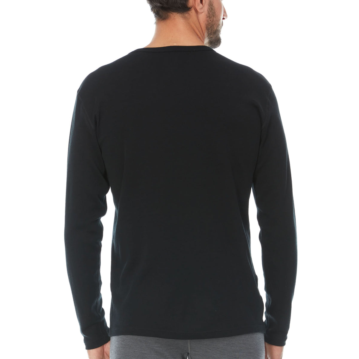 Men's Wool Thermal Top Midweight Base Layer - 100% Merino Wool