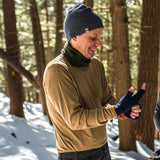 Men's Wool Thermal Top Midweight Base Layer - 100% Merino Wool