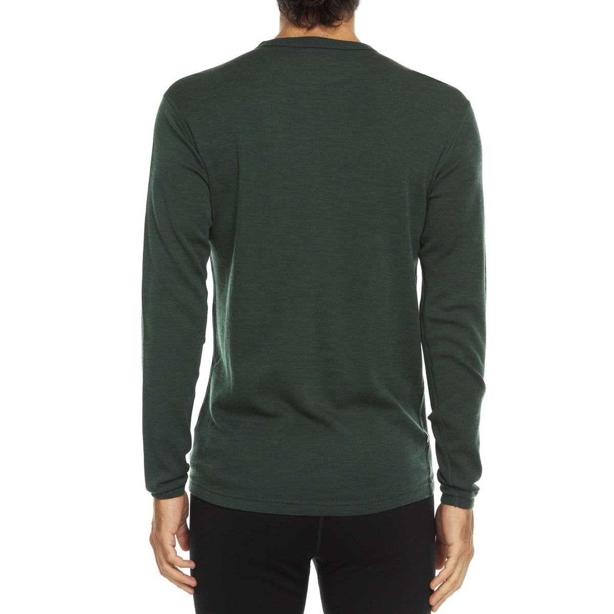 Men's Wool Thermal Top Midweight Base Layer - 100% Merino Wool