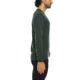 Men's Wool Thermal Top Midweight Base Layer - 100% Merino Wool