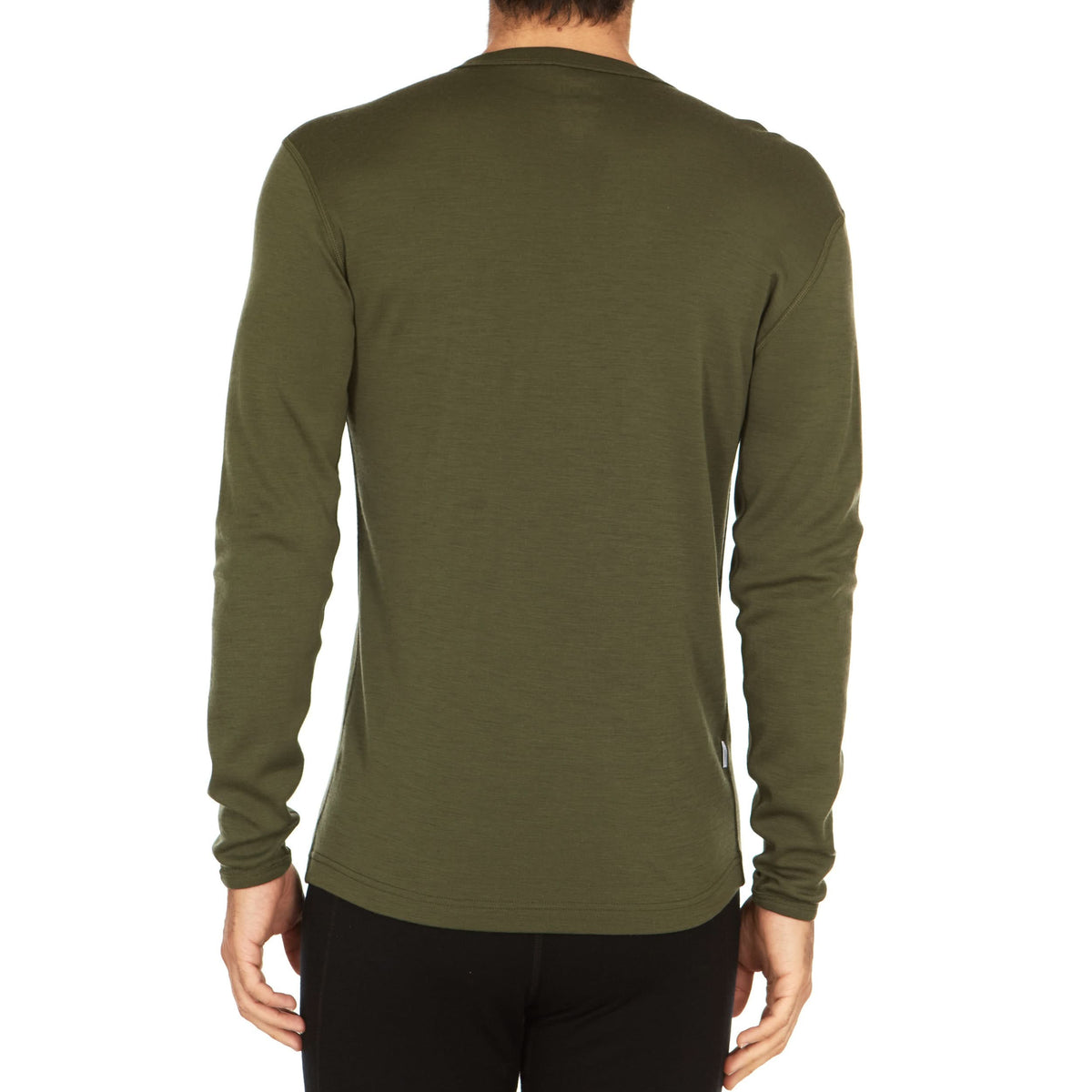 Men's Wool Thermal Top Midweight Base Layer - 100% Merino Wool